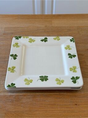 🍀 Farval Portugal Shamrock Square Plates Set of 2 St Patrick’s